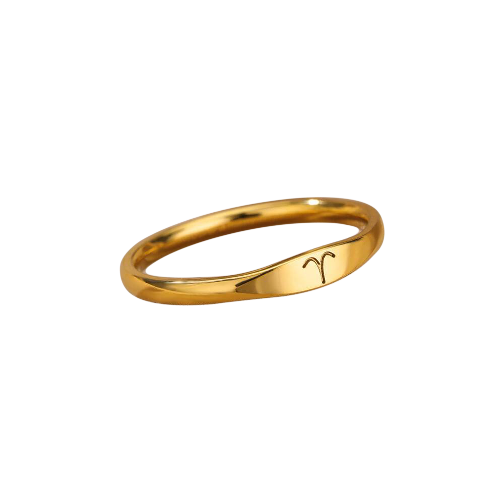 Bague empilable minimaliste Zodiac