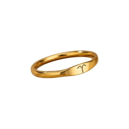 Bague empilable minimaliste Zodiac