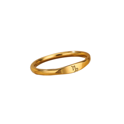 Bague empilable minimaliste Zodiac