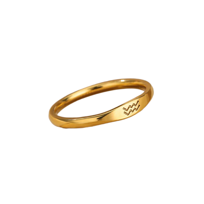 Bague empilable minimaliste Zodiac