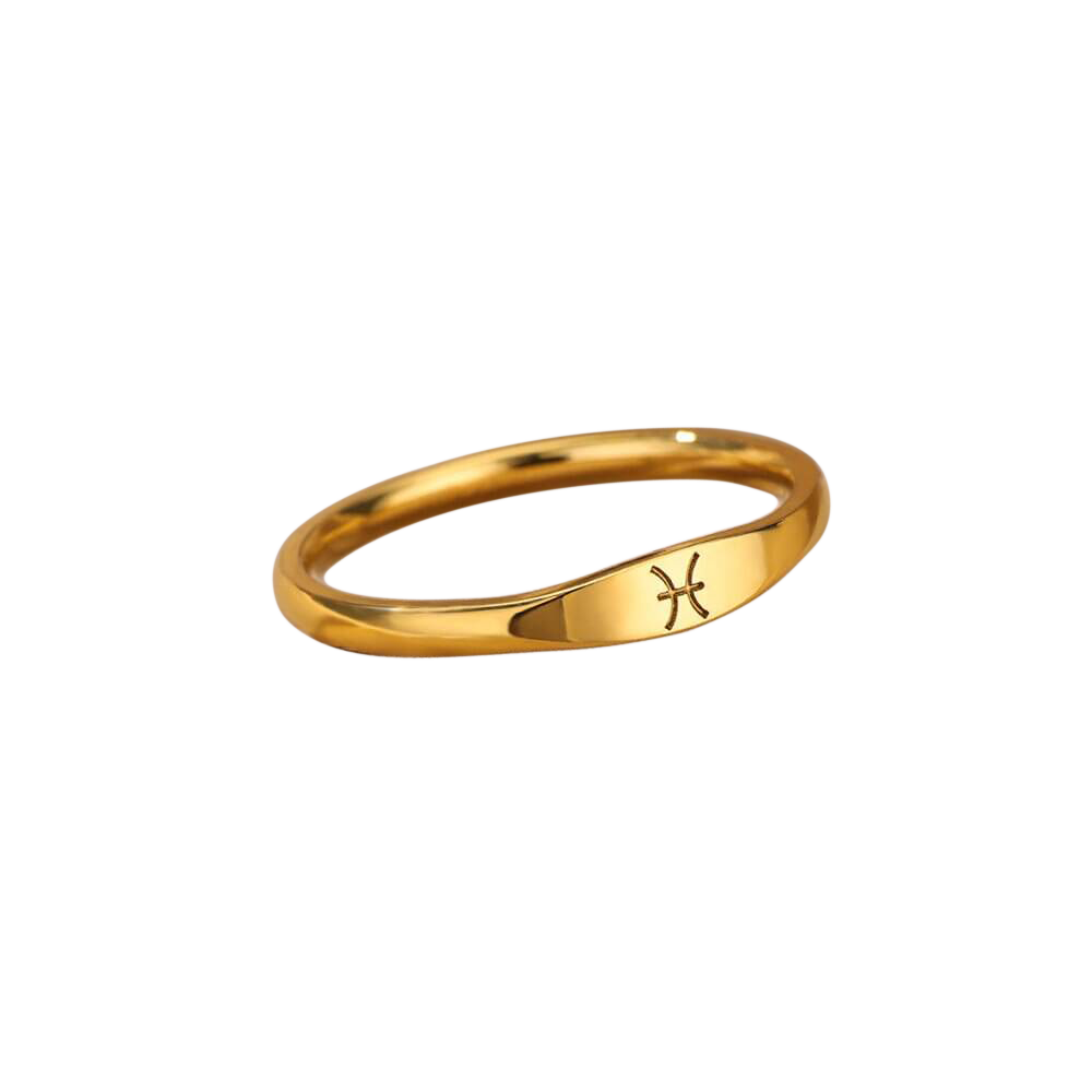 Bague empilable minimaliste Zodiac