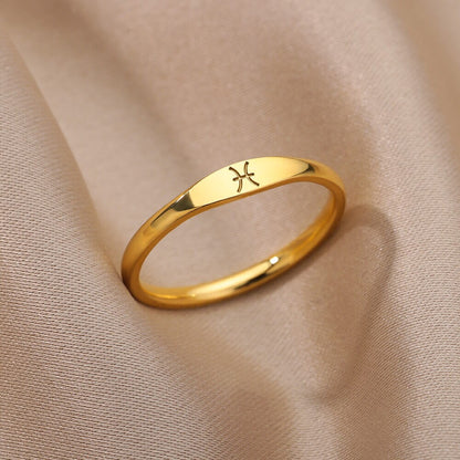 Bague empilable minimaliste Zodiac