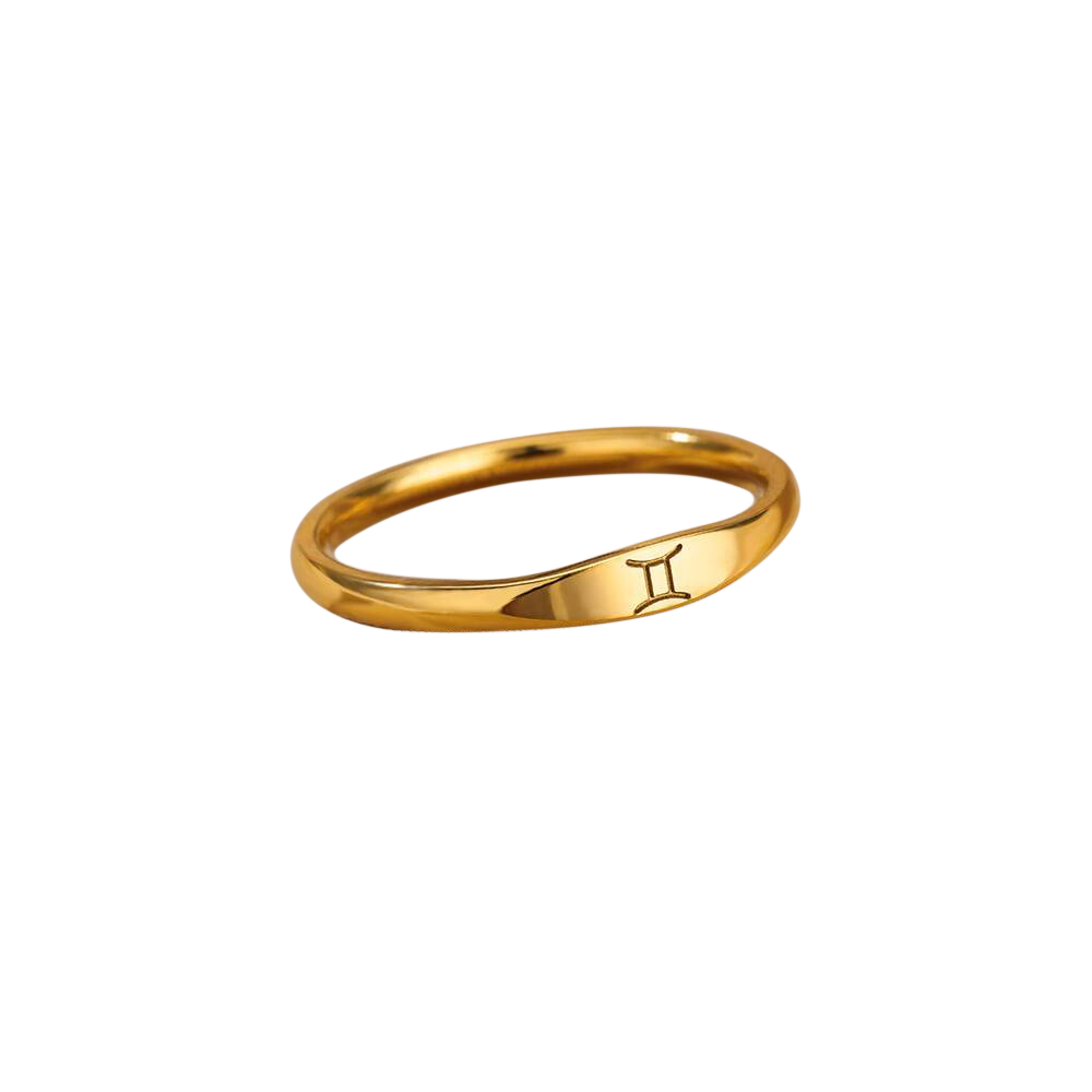 Bague empilable minimaliste Zodiac