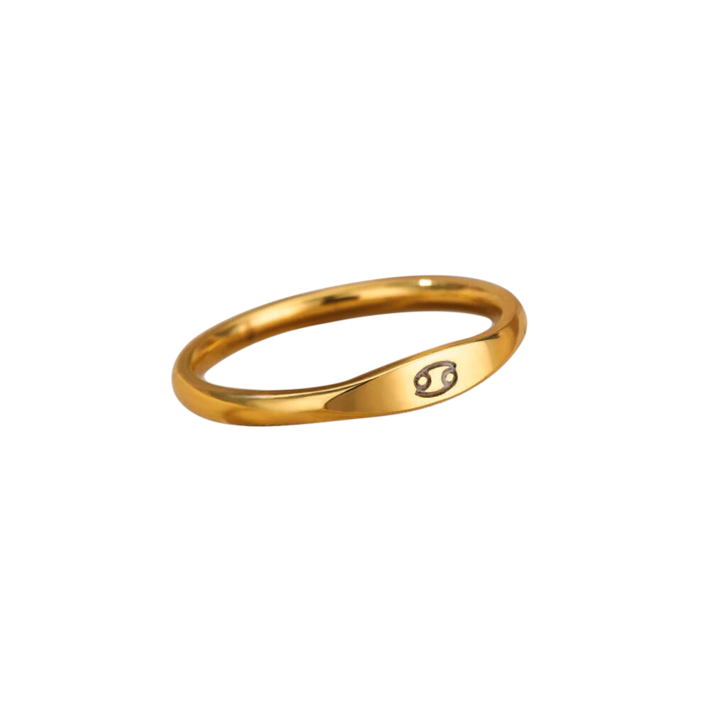 Bague empilable minimaliste Zodiac