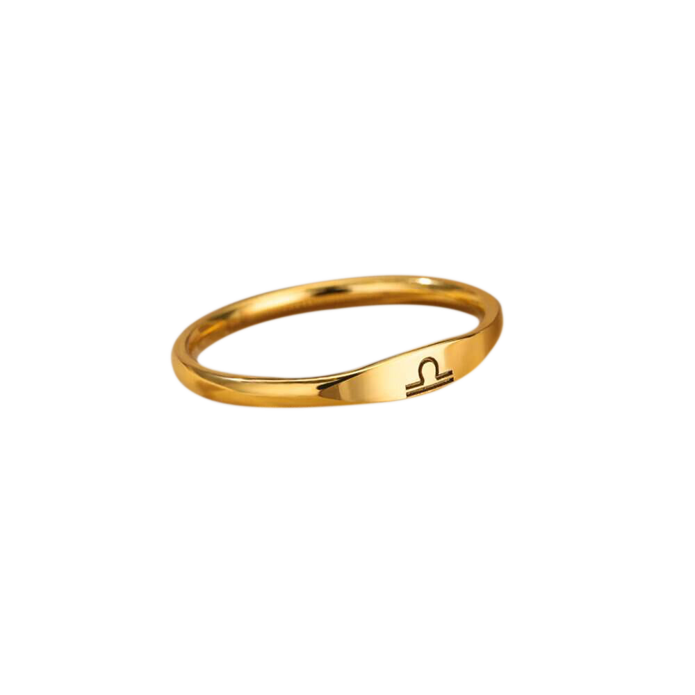Bague empilable minimaliste Zodiac