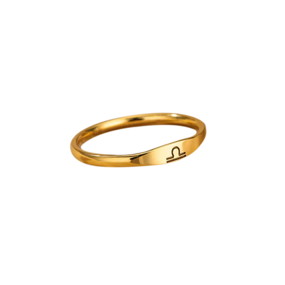 Bague empilable minimaliste Zodiac
