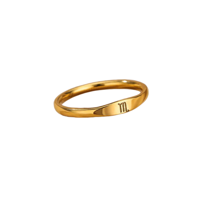 Bague empilable minimaliste Zodiac
