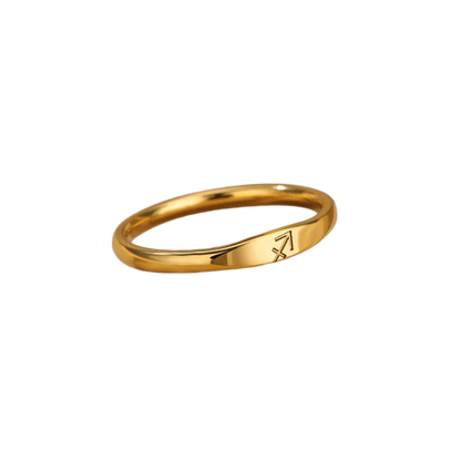 Bague empilable minimaliste Zodiac