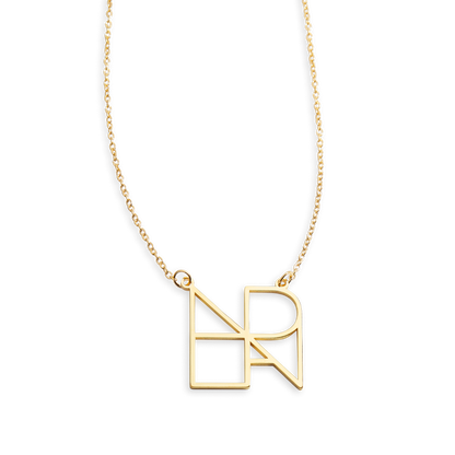 Collier minimaliste avec nom et monogramme