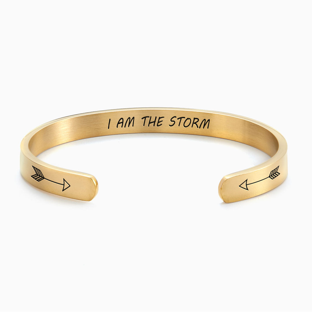 Bracelet manchette Je suis la tempête