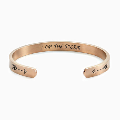Bracelet manchette Je suis la tempête