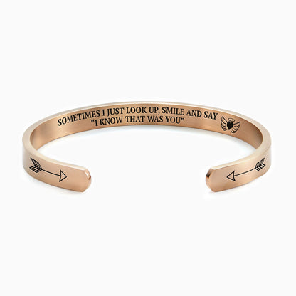 Ich weiß, dass du das warst Manschettenarmband