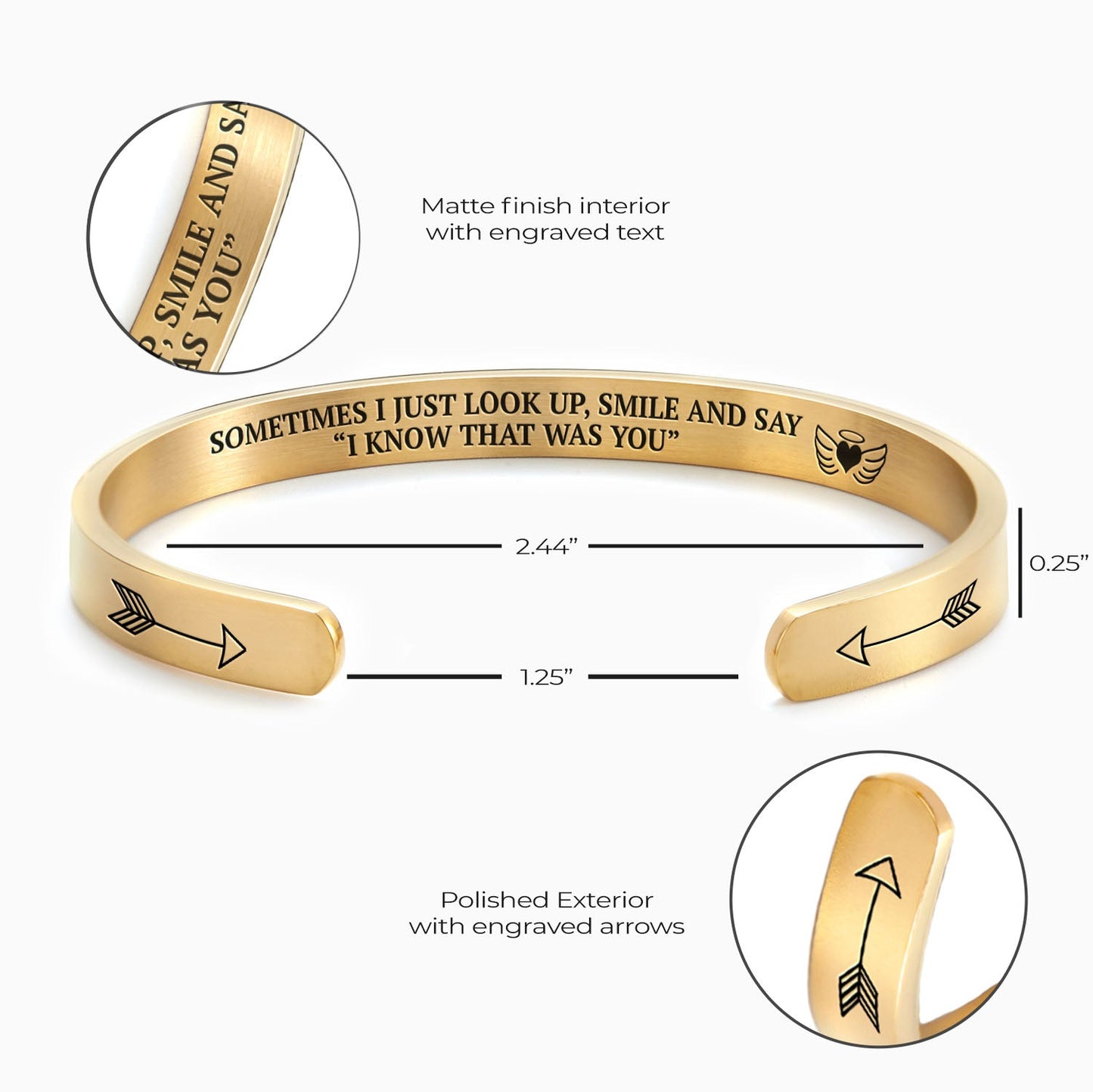 Ich weiß, dass du das warst Manschettenarmband