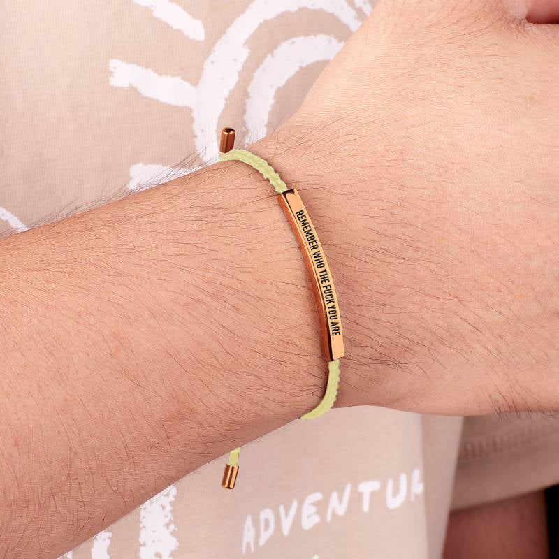 Bracelet audacieux « Souviens-toi de qui tu es »