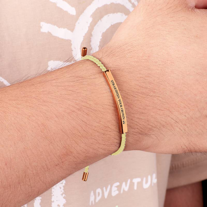 Souviens-toi de qui tu es et redresse ta couronne Inspire Bracelet