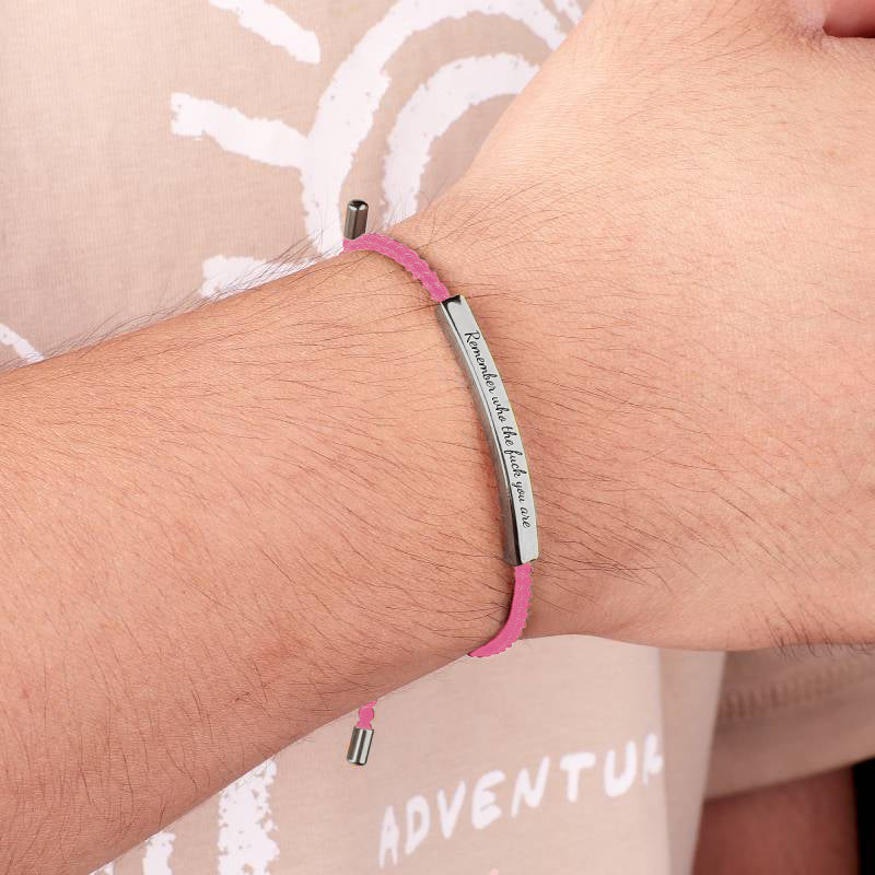 Denken Sie daran, wer zum Teufel Sie sind Inspirierendes Armband