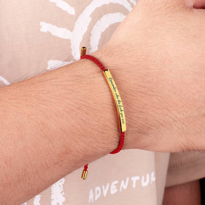 Denken Sie daran, wer zum Teufel Sie sind Inspirierendes Armband