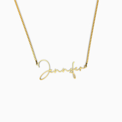 Collier avec nom moderne