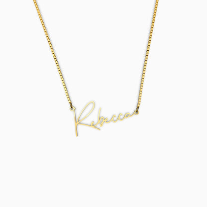 Collier avec nom moderne