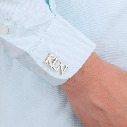 Monogrammed Cufflinks with Initials