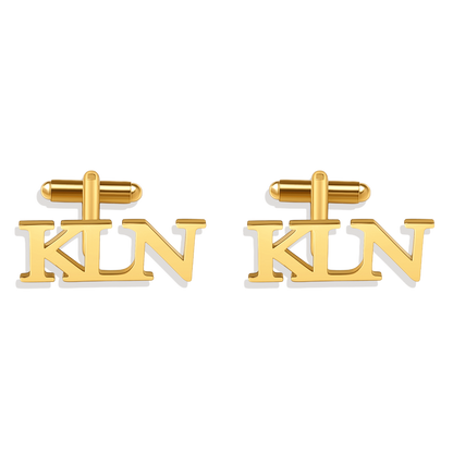 Monogrammed Cufflinks with Initials