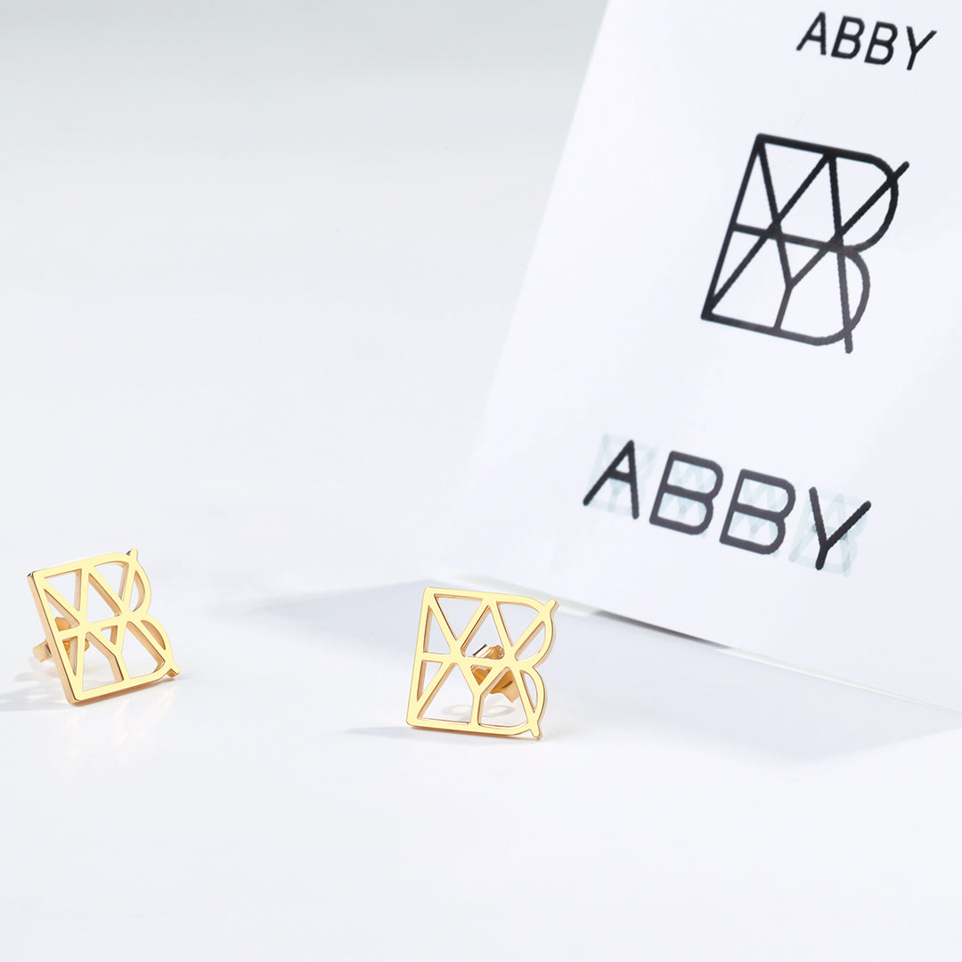 Monogram Name Earrings