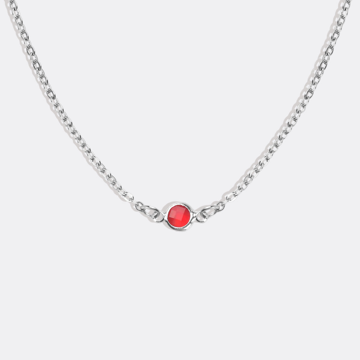 Collier multi-pierres avec pierres de naissance