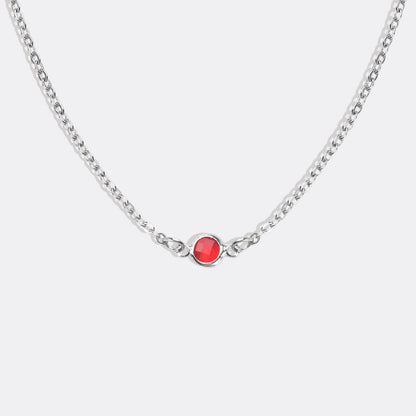 Collier multi-pierres avec pierres de naissance