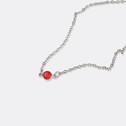 Collier multi-pierres avec pierres de naissance