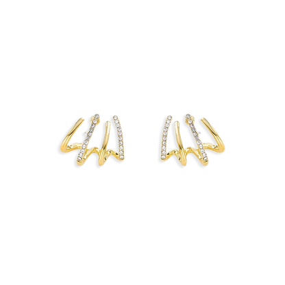 Claw Stud Wrap Earrings
