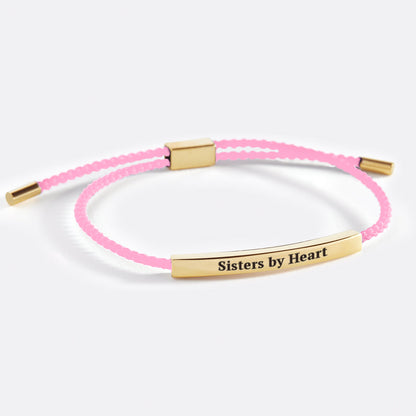Bracelet Inspiré « Pas sœurs de sang, mais sœurs de cœur »