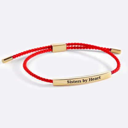 Bracelet Inspiré « Pas sœurs de sang, mais sœurs de cœur »