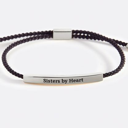 Bracelet Inspiré « Pas sœurs de sang, mais sœurs de cœur »