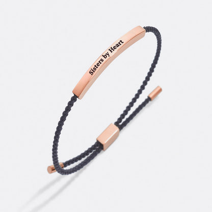 Bracelet Inspiré « Pas sœurs de sang, mais sœurs de cœur »