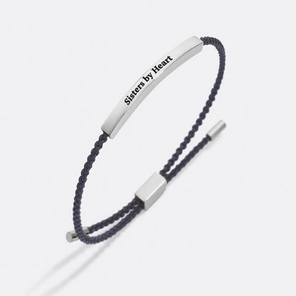 Bracelet Inspiré « Pas sœurs de sang, mais sœurs de cœur »