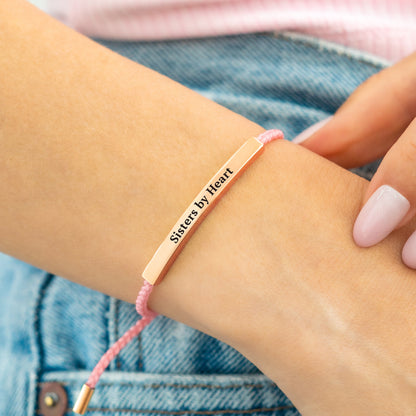 Bracelet Inspiré « Pas sœurs de sang, mais sœurs de cœur »