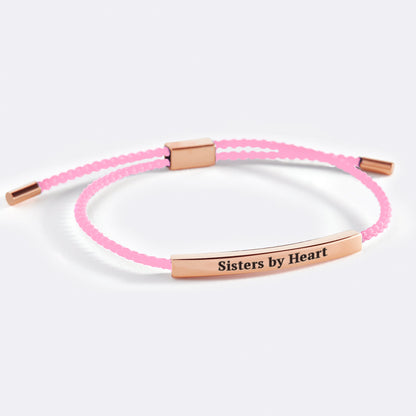 Bracelet Inspiré « Pas sœurs de sang, mais sœurs de cœur »