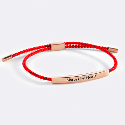 Bracelet Inspiré « Pas sœurs de sang, mais sœurs de cœur »