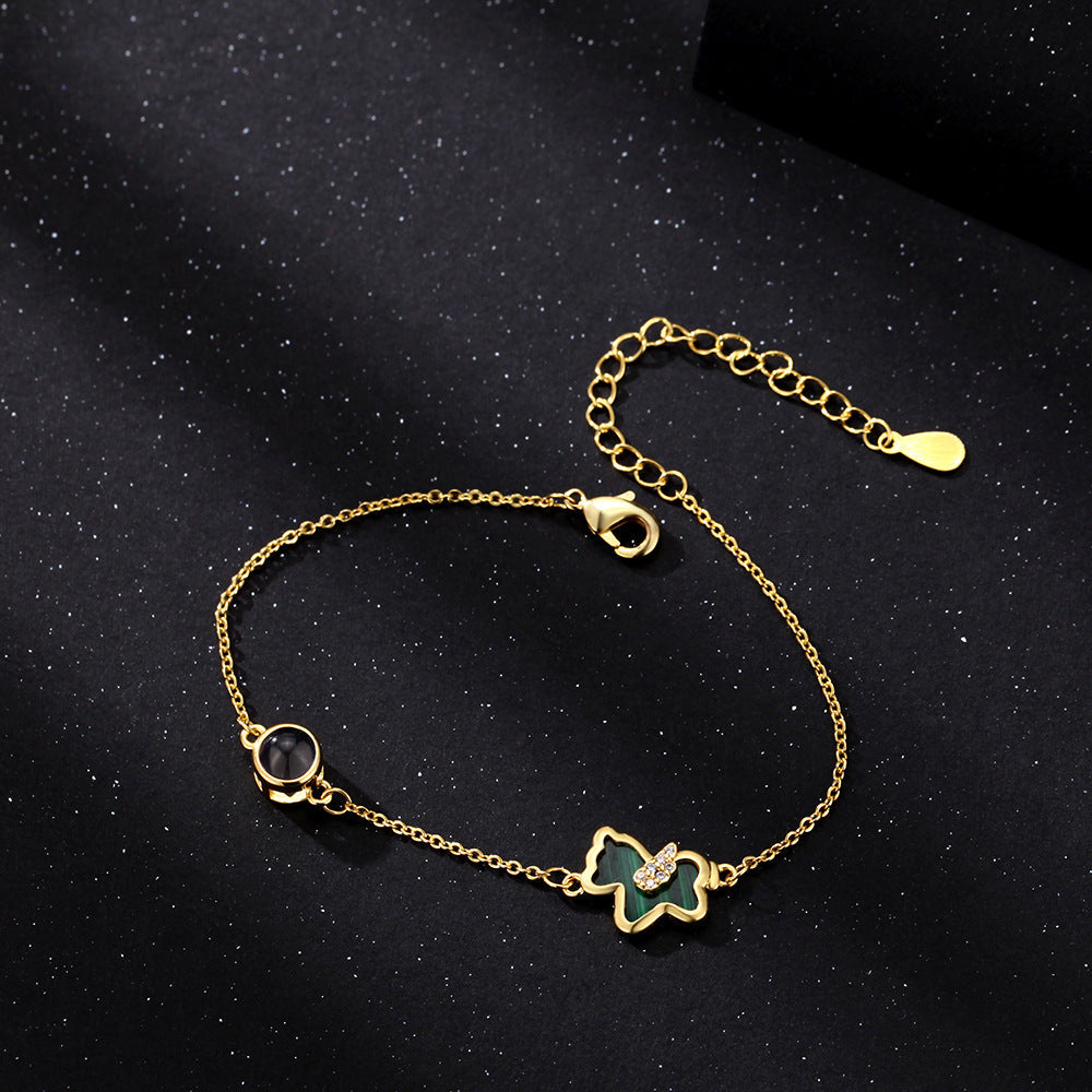 Personalisiertes Welpenarmband mit verstecktem Foto