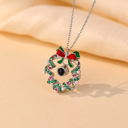 Collier pendentif cloche personnalisé avec photo à l'intérieur