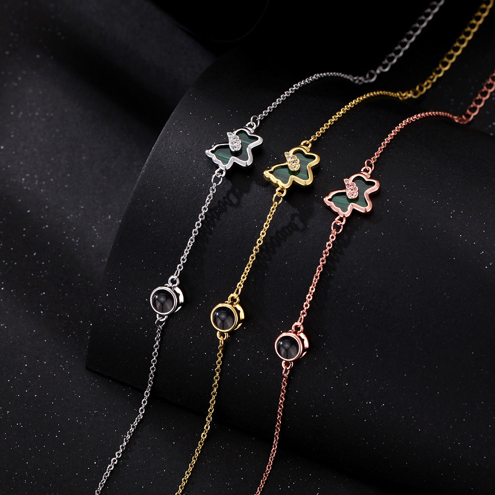 Personalisiertes Welpenarmband mit verstecktem Foto