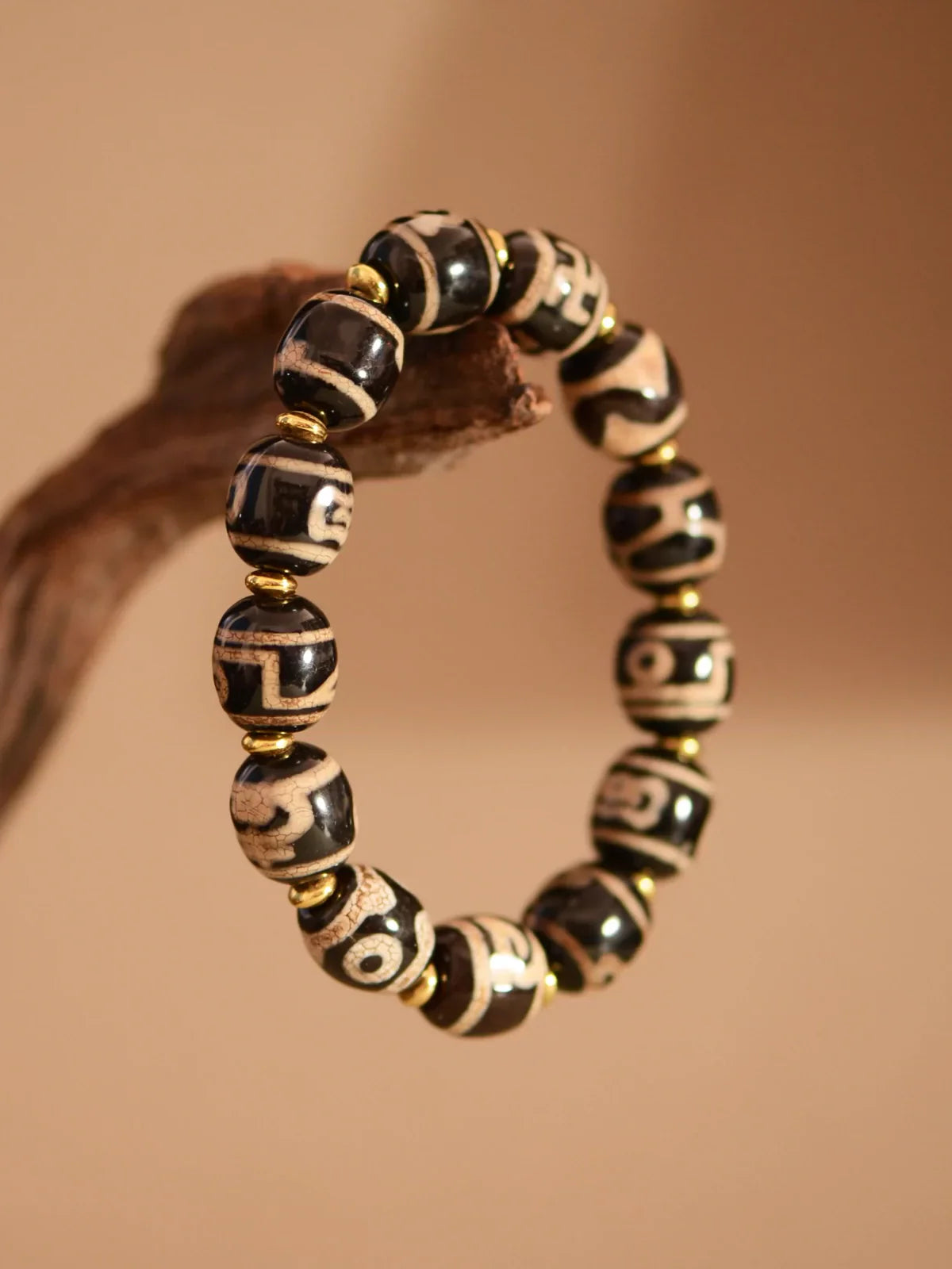 Tibetisches Dzi-Armband 14mm 