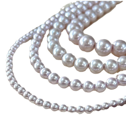 Vintage Artificial Pearl Necklace Large Millet Pearl Manta Rose Style for Women
