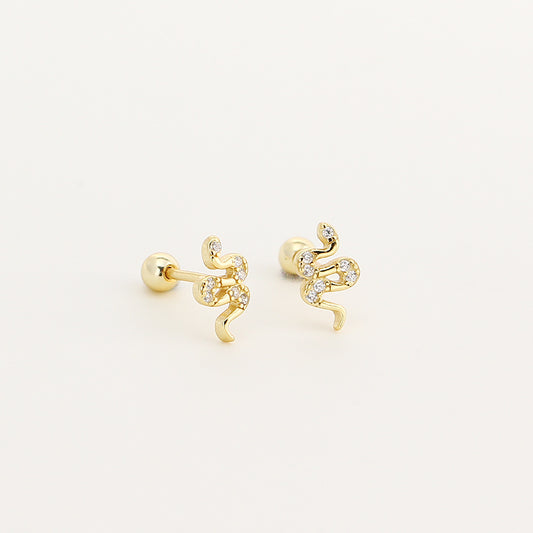 Boucles d'oreilles à tige serpent