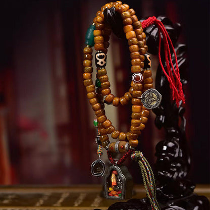 Tibetan Camel Bone 108 Mala Beads – Handcrafted Prayer Necklace