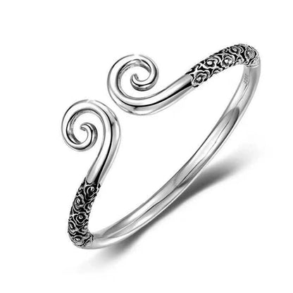 Bracelet réglable en argent sterling 999 pour couple Sun Wukong avec motif de sort de serrage