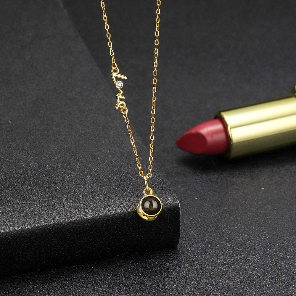 Personalisierte Liebesfoto-Halskette