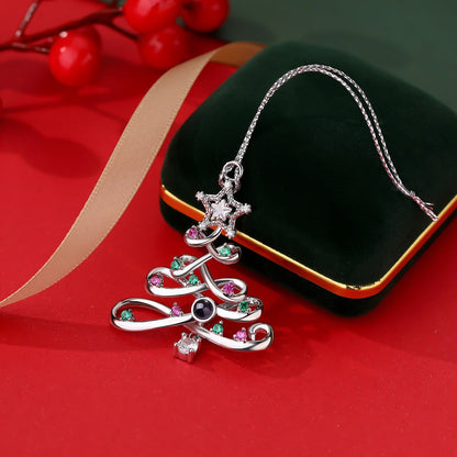 Personalisiertes buntes Baumfoto-Ornament