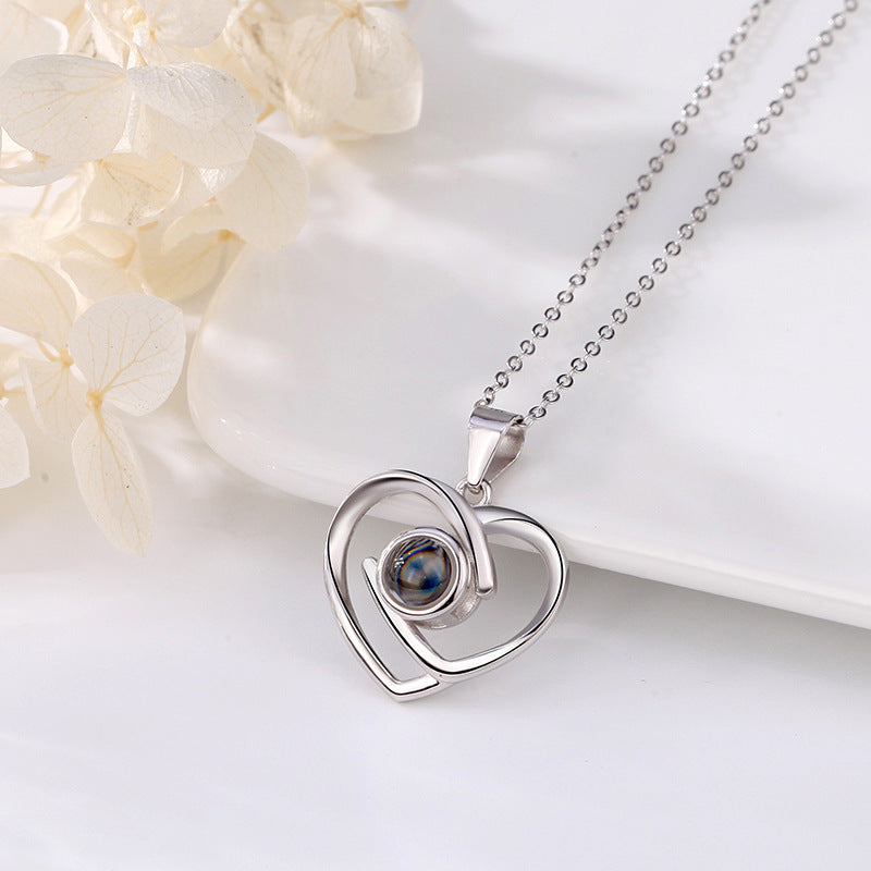 Collier Cœur Éternel avec Photo Cachée