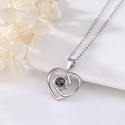 Collier Cœur Éternel avec Photo Cachée